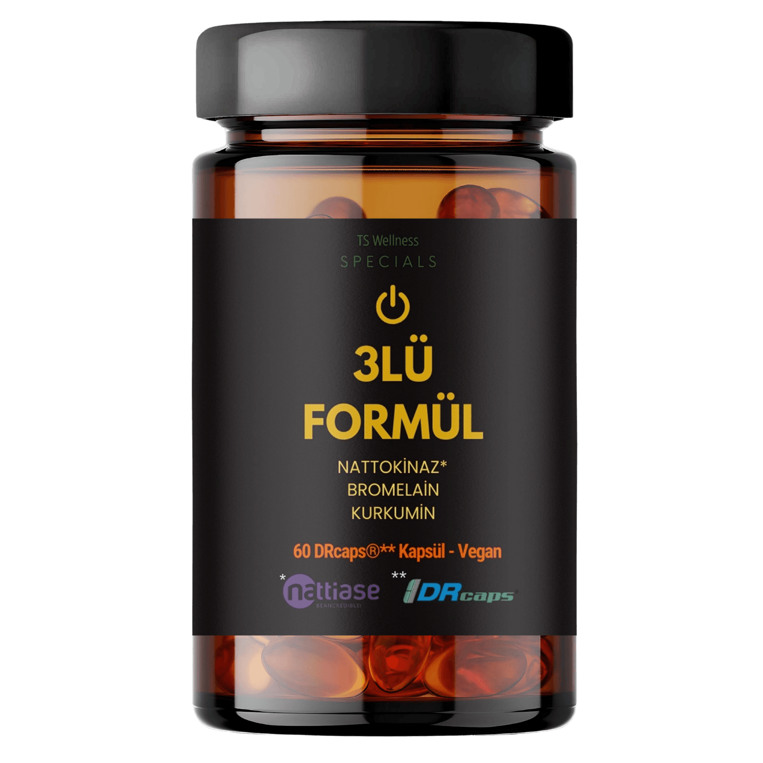 Nattokinaz + Bromelain + Kurkumin 3'lü Formül